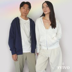 画像6: 「センタライズ パーカー〜アロン〜」オーガニック（ナチュラル・スミクロ・ネイビー）【男女兼用】 (6)
